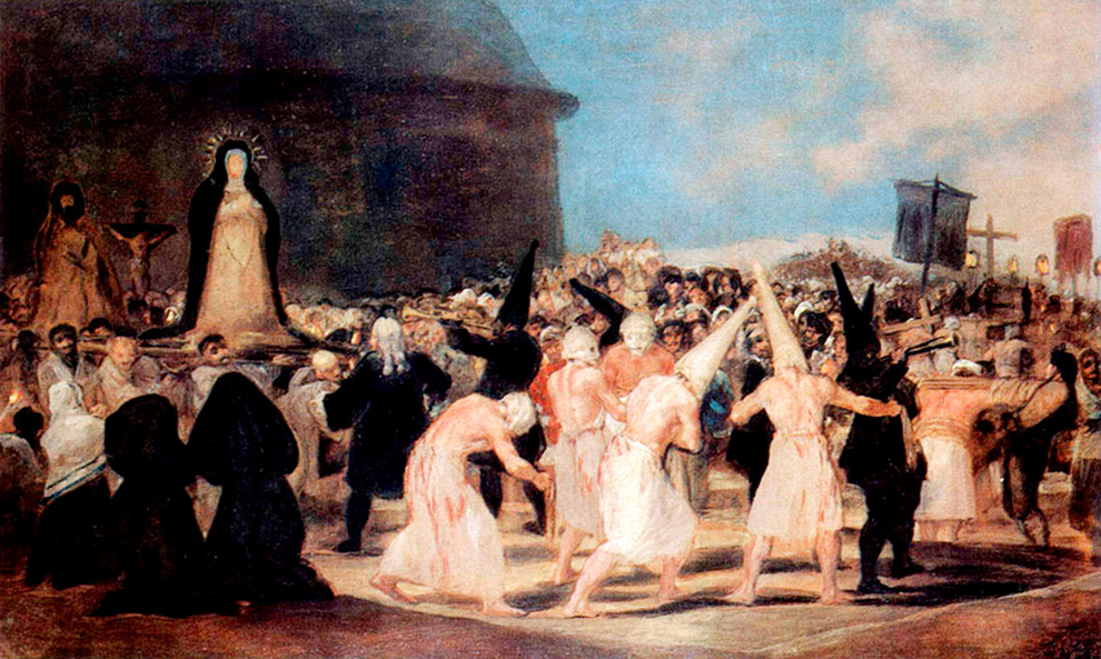 A procissão dos flagelantes – Francisco de Goya, 1812