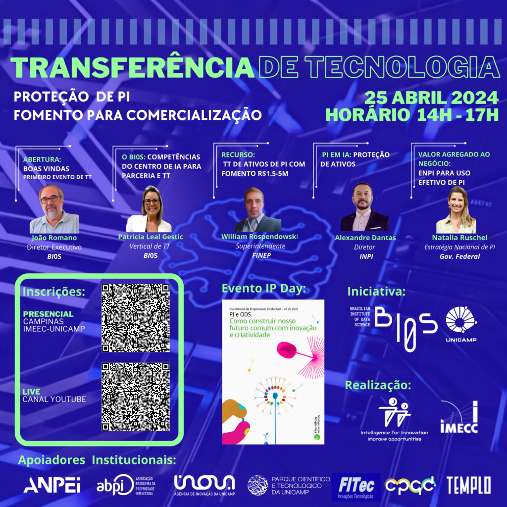 Evento do Brazilian Institute of Data Science debate transferência de tecnologia